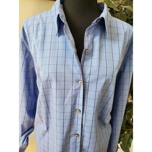 Charter Club Button Down Shirt Print Top Size 20W - Picture 5 of 10